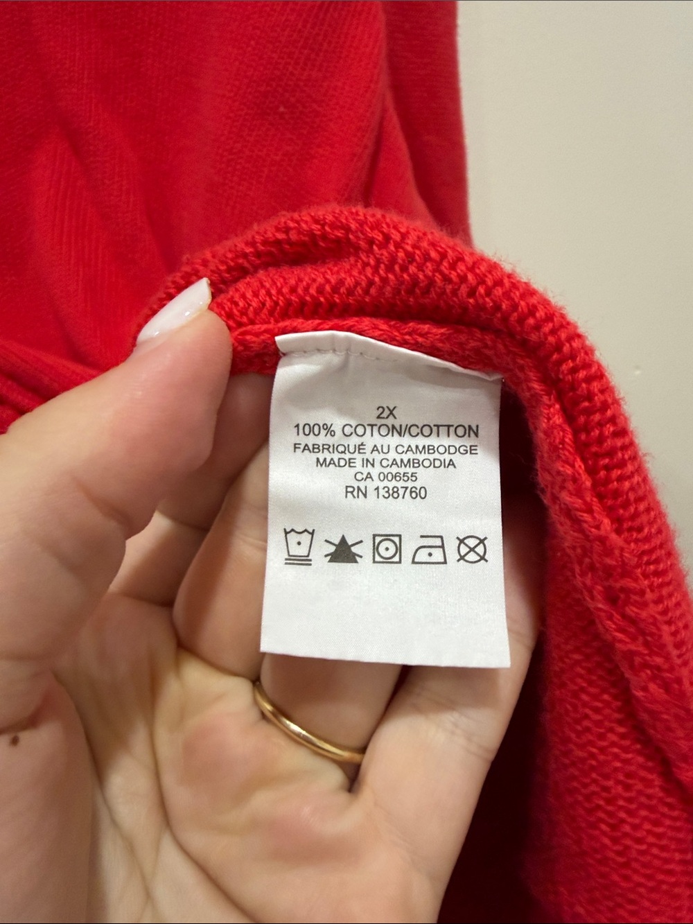 In Every Story Cherry Red V-Neck Sweater with Knit Hem - Picture 3 of 11